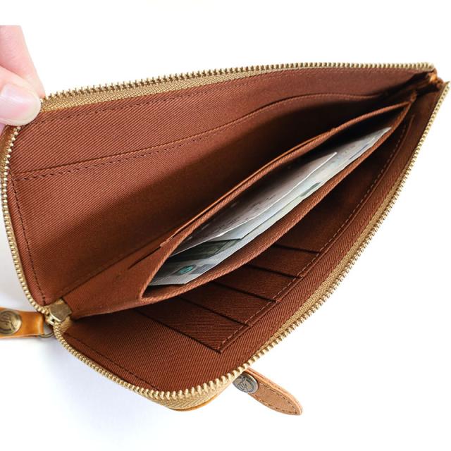 フォルナ ヌメオイルシュリンク スマートLファスナー長財布  2993836