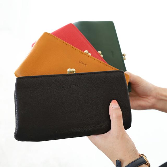 フォルナ 財布 Folna 2993870 オリーブヌメ がま口