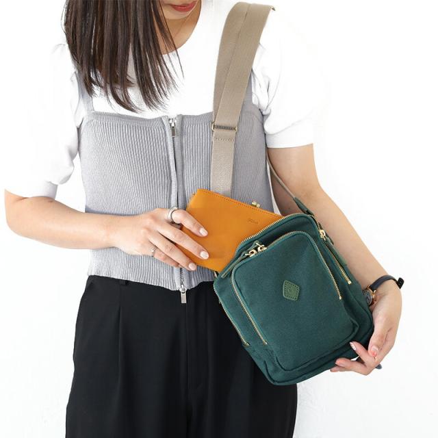 フォルナ 財布 Folna 2993870 オリーブヌメ がま口