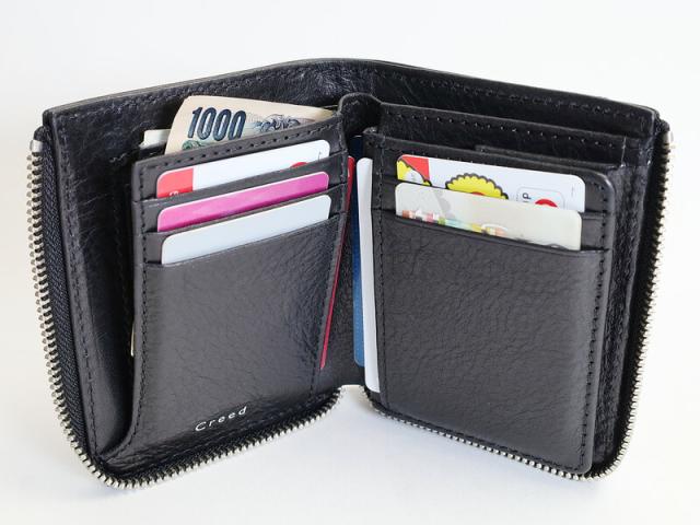 ポイント10% クリード 折財布  Creed BRUCIATO L字ジップ ミドルウォレット  312c969 本革 井野屋 正規品 ギフト ポイント10% クリード 折財布 Creed BRUCIATO L字ジップ ミドル