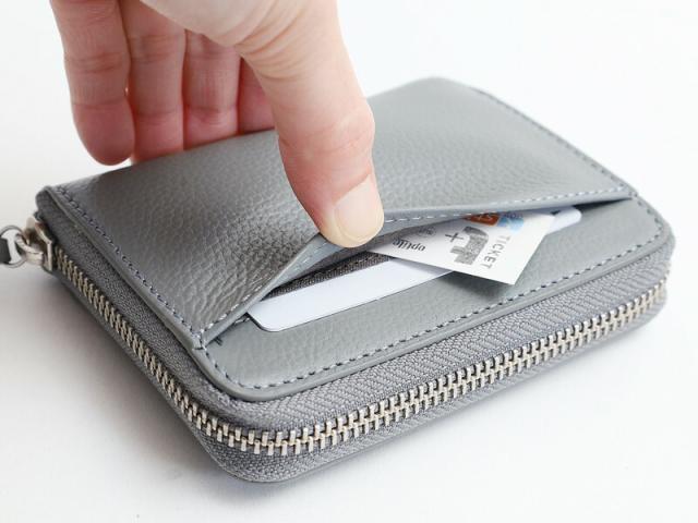 クリード Creed R-MILLED ラウンドミドルウォレット 335c118