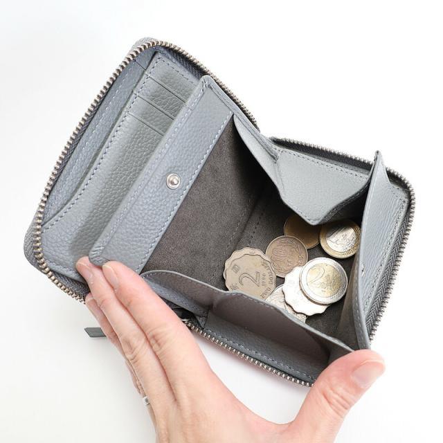 クリード Creed R-MILLED ラウンドミドルウォレット 335c118