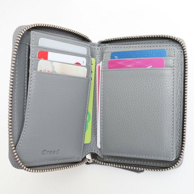 クリード Creed R-MILLED ラウンドミドルウォレット 335c118