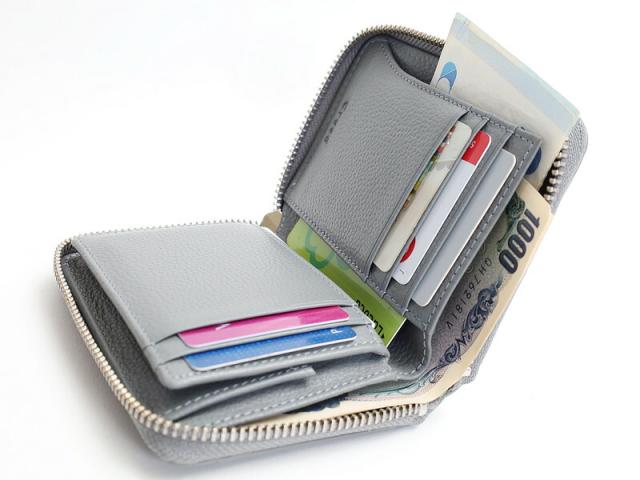 クリード Creed R-MILLED ラウンドミドルウォレット 335c118