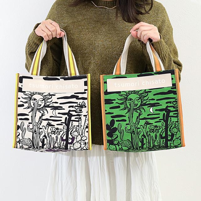 ツモリチサト キャリー サボテンと太陽 トートバッグ サブバッグ Sサイズ