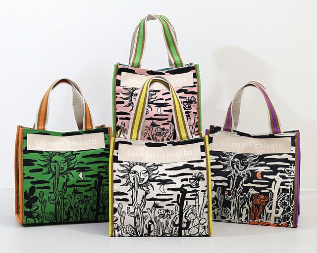 ツモリチサト キャリー サボテンと太陽 トートバッグ サブバッグ Sサイズ