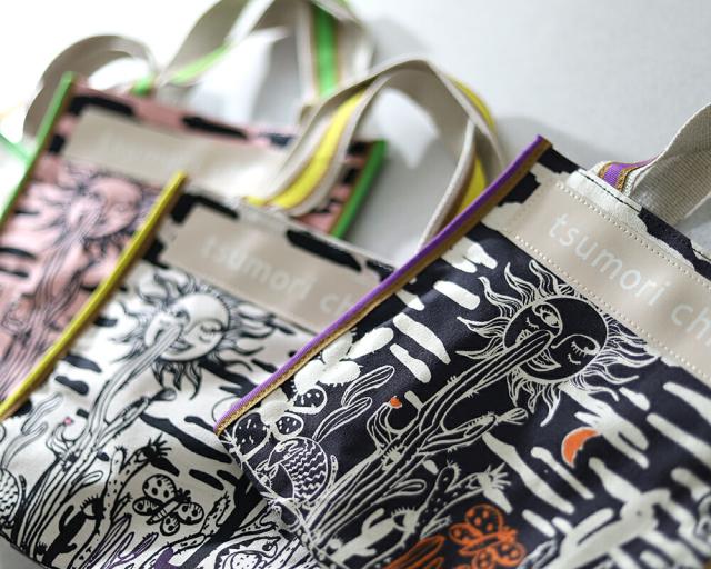 ツモリチサト キャリー サボテンと太陽 トートバッグ サブバッグ Sサイズ