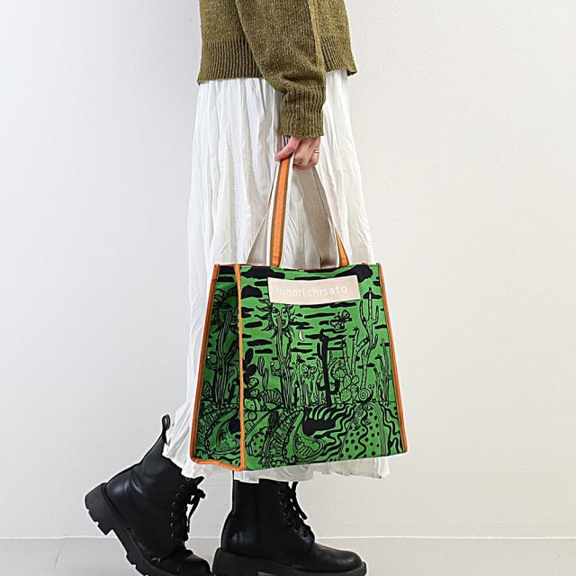 ツモリチサト キャリー サボテンと太陽 トートバッグ サブバッグ Lサイズ