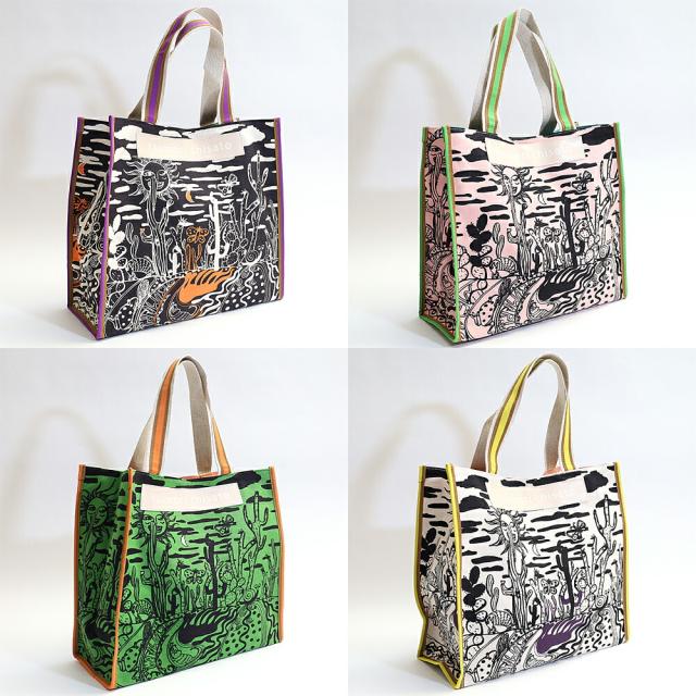 ツモリチサト キャリー サボテンと太陽 トートバッグ サブバッグ Lサイズ