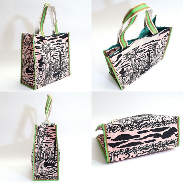 ツモリチサト キャリー サボテンと太陽 トートバッグ サブバッグ Lサイズ