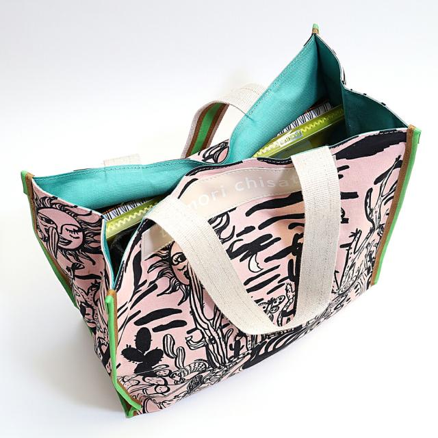 ツモリチサト キャリー サボテンと太陽 トートバッグ サブバッグ Lサイズ