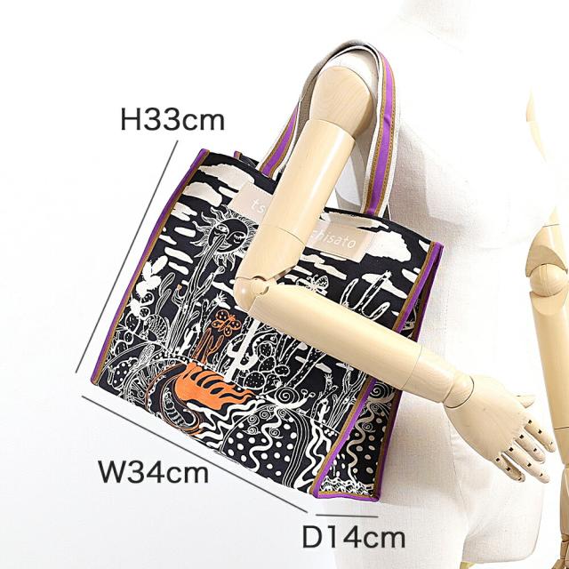 ツモリチサト キャリー サボテンと太陽 トートバッグ サブバッグ Lサイズ