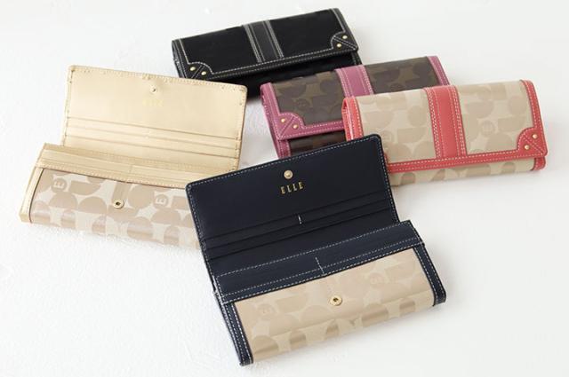 ELLE エル シェリール2 フラップ式長財布
