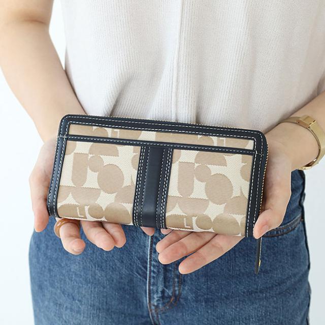 ELLE エル シェリール2 ラウンドファスナー長財布