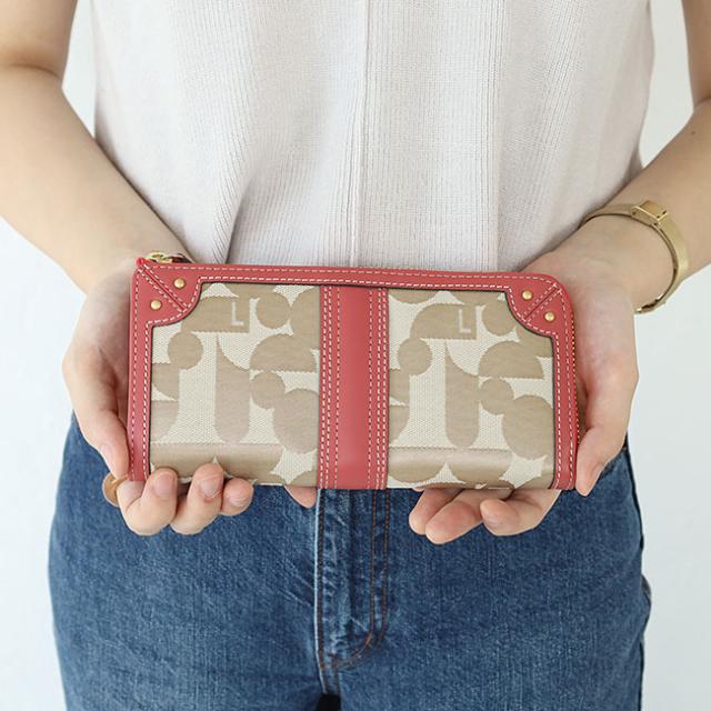 ELLE エル シェリール2 L字ファスナー長財布