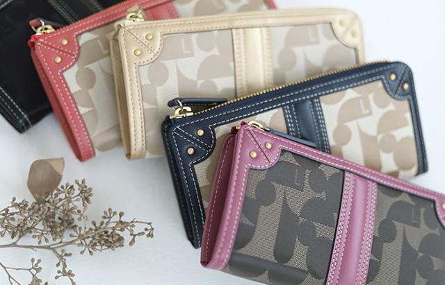 ELLE エル シェリール2 L字ファスナー長財布