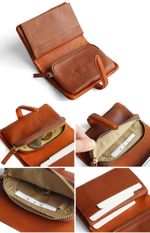 クレドラン アドレ 二つ折り財布 6218 ディティール2