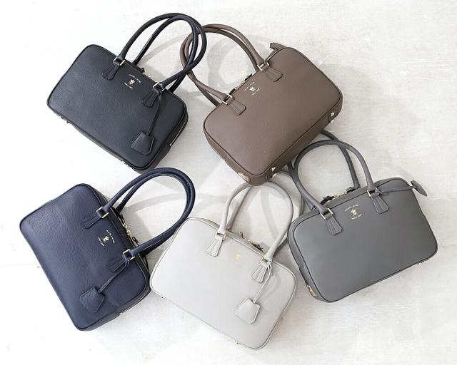 A.D.M.J. 牛革 ボストンバッグ 28cm