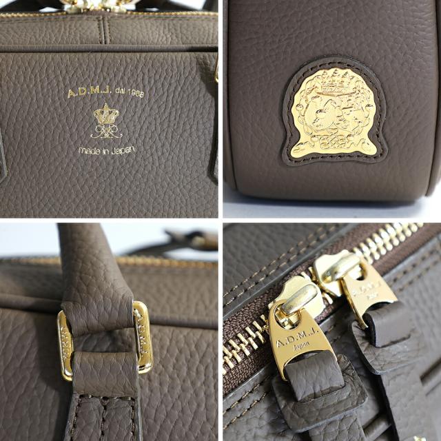 A.D.M.J. 牛革 ボストンバッグ 28cm