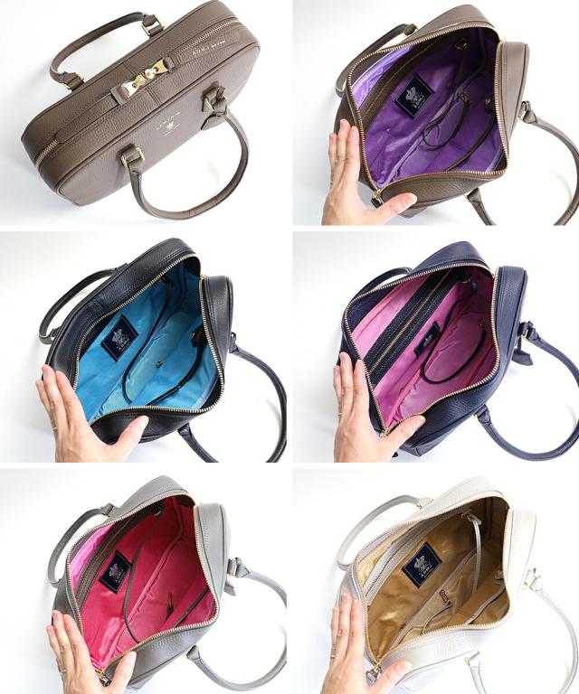 A.D.M.J. 牛革 ボストンバッグ 28cm