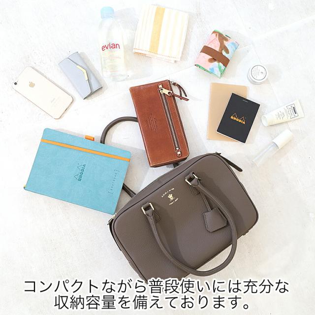 A.D.M.J. 牛革 ボストンバッグ 28cm