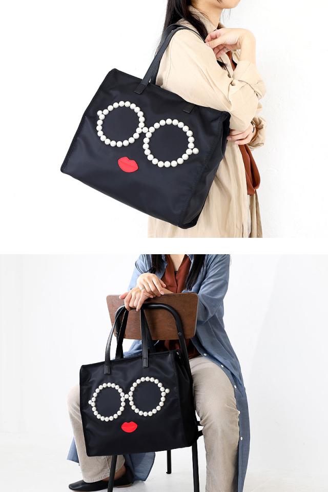 アジョリー a-jolie スクエアトートバッグ サングラスちゃん  ajym-146zip