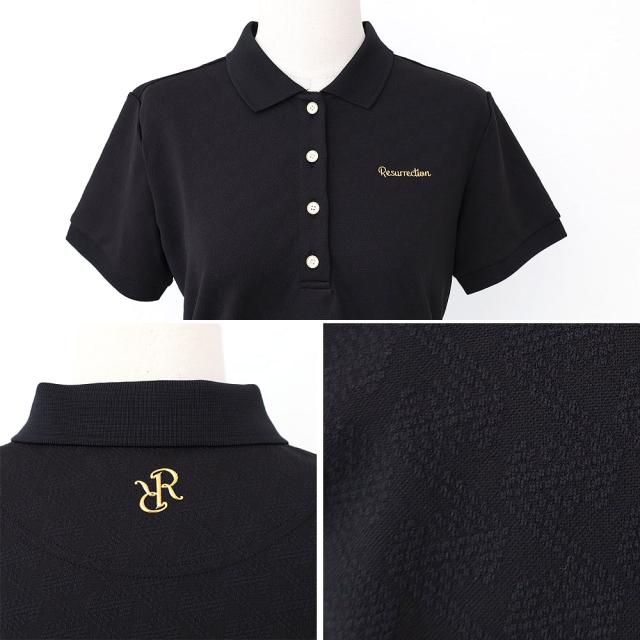 RESURRECTION レザレクション ウィメンズ GMジャガードポロ bd12ps19-w ディティール