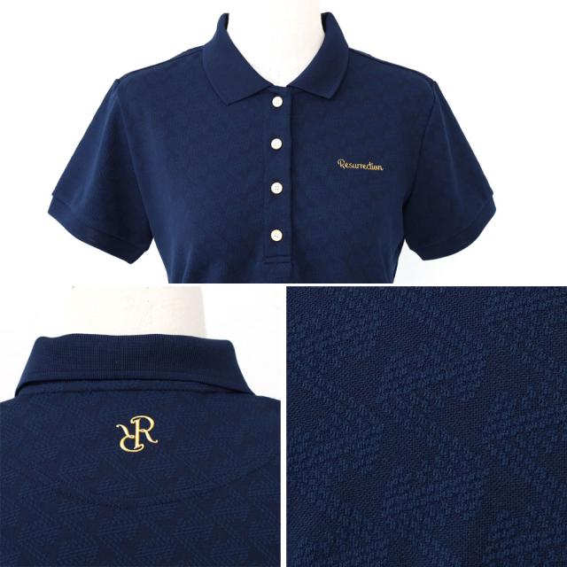RESURRECTION レザレクション ウィメンズ GMジャガードポロ bd12ps19-w ディティール