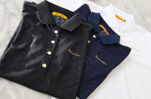 レザレクション ウィメンズ エンボスポロシャツ  bd12ps35-w