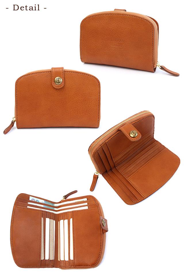 クレドラン ミエル 二つ折り財布 ディティール1