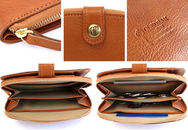 クレドラン ミエル 二つ折り財布 ディティール2