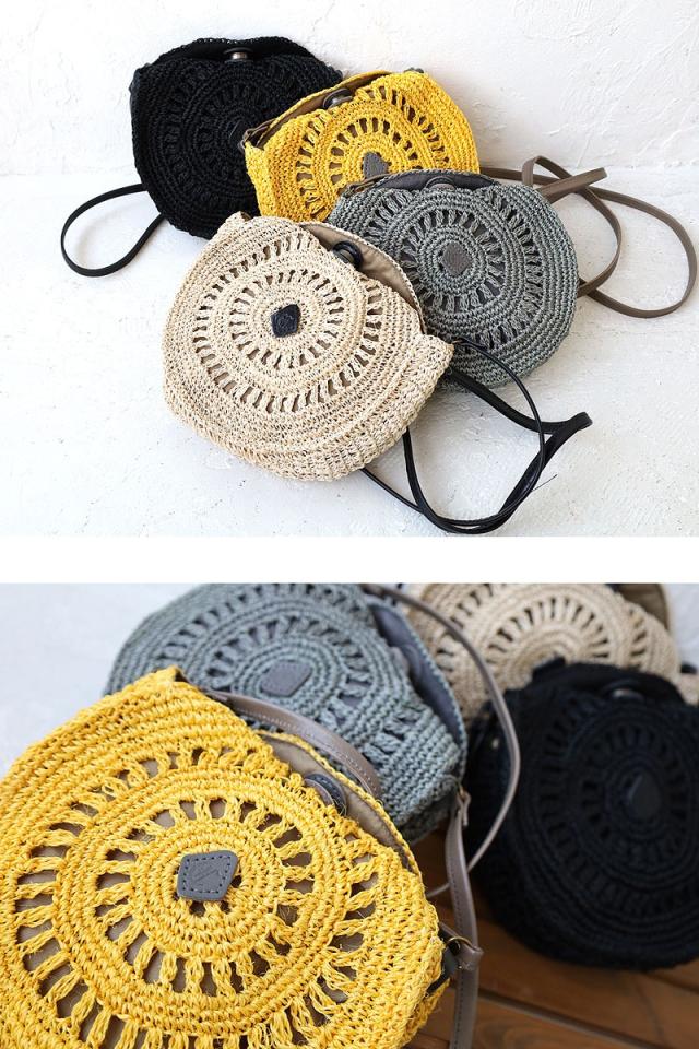 クレドラン　サークルショルダーバスケット かごバッグ  cl3378