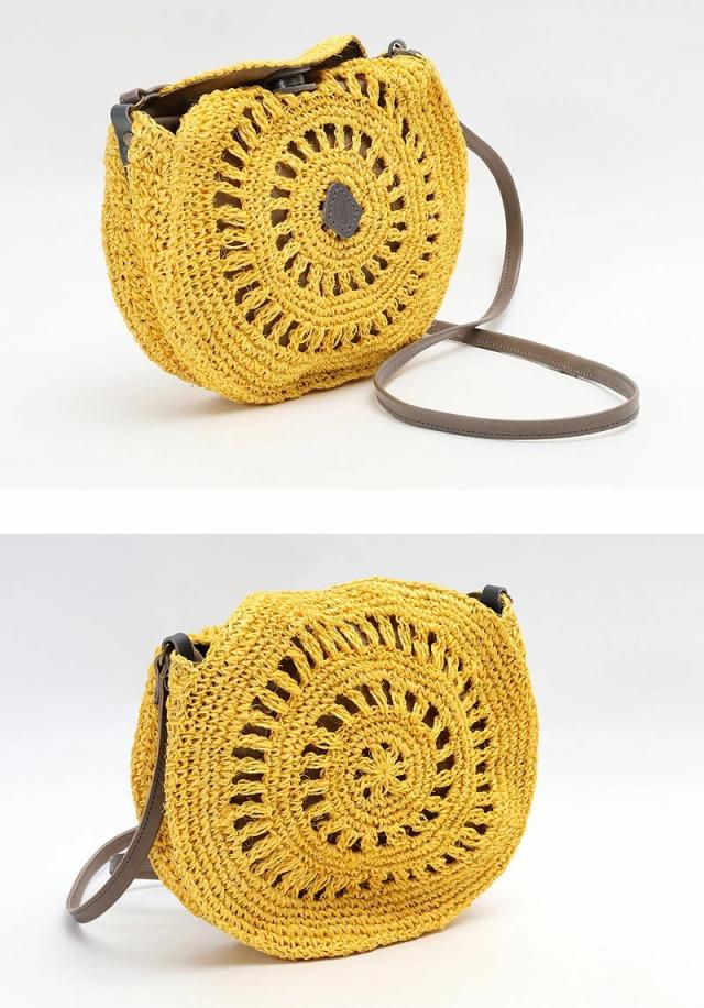 クレドラン　サークルショルダーバスケット かごバッグ  cl3378 ディティール画像01