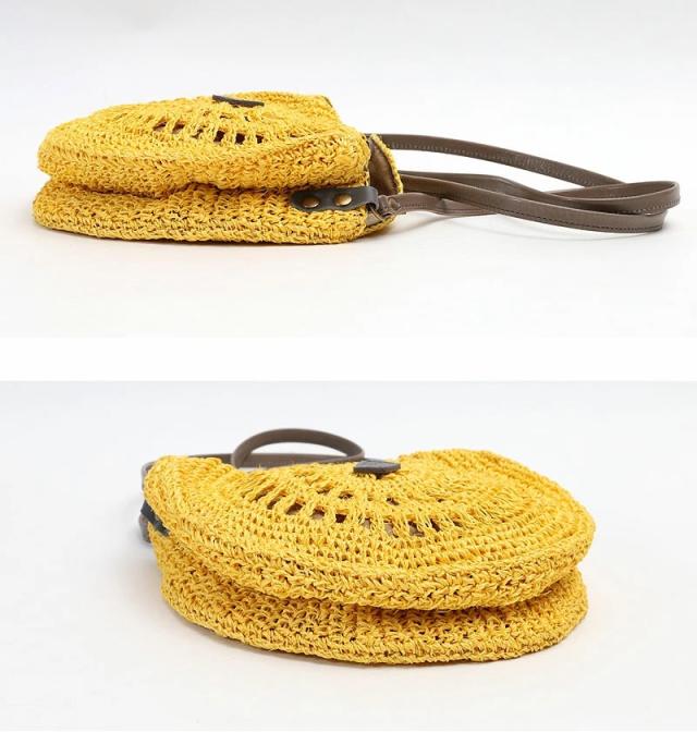 クレドラン　サークルショルダーバスケット かごバッグ  cl3378 ディティール画像01