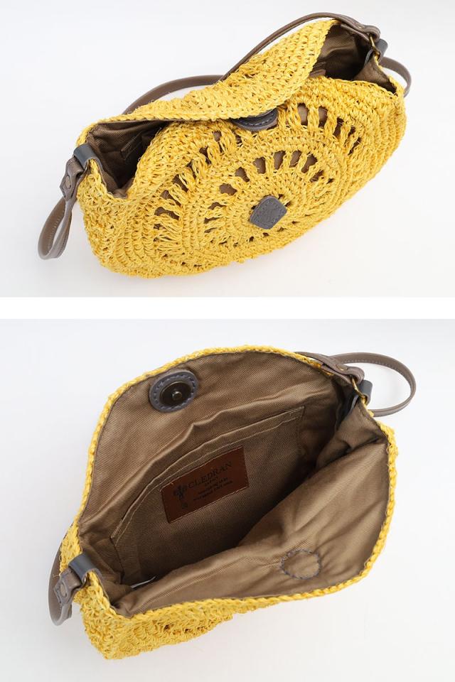 クレドラン　サークルショルダーバスケット かごバッグ  cl3378 ディティール画像01