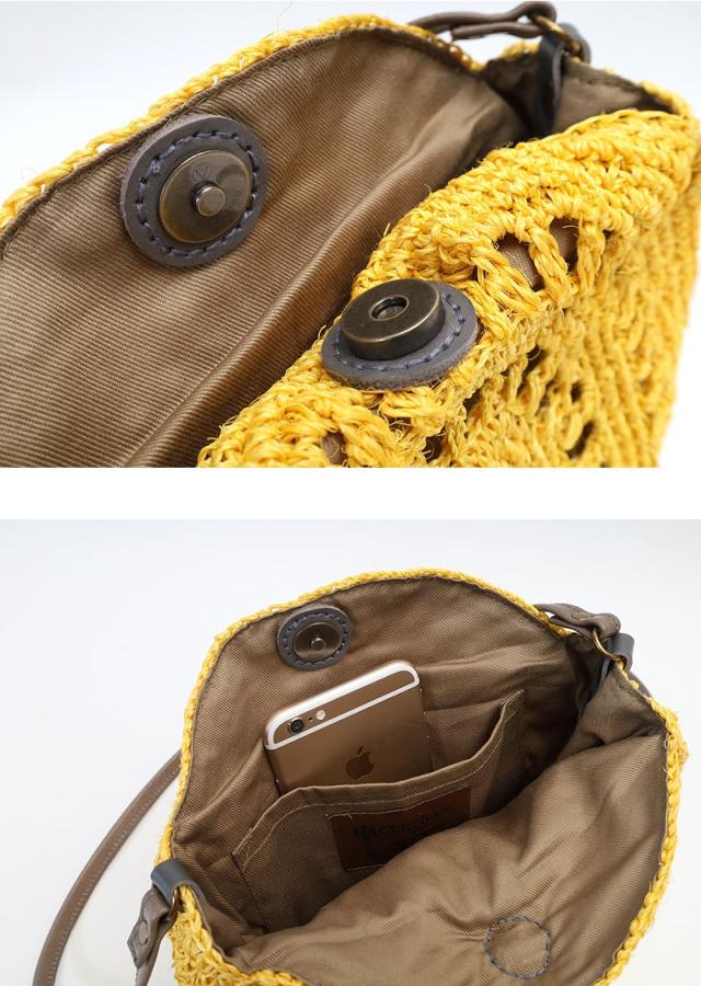 クレドラン　サークルショルダーバスケット かごバッグ  cl3378 ディティール画像01