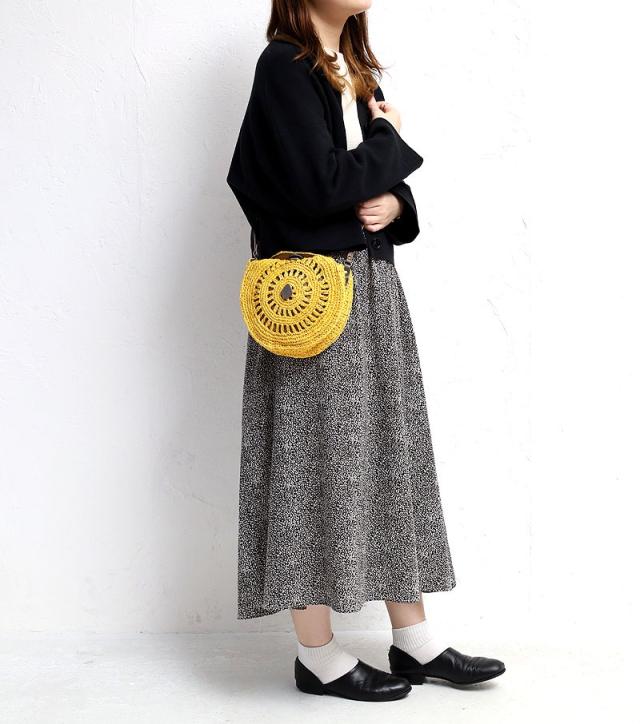 クレドラン　サークルショルダーバスケット かごバッグ  cl3378