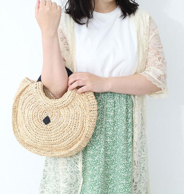 クレドラン ラウンドハンドルバスケット かごバッグ cl3523