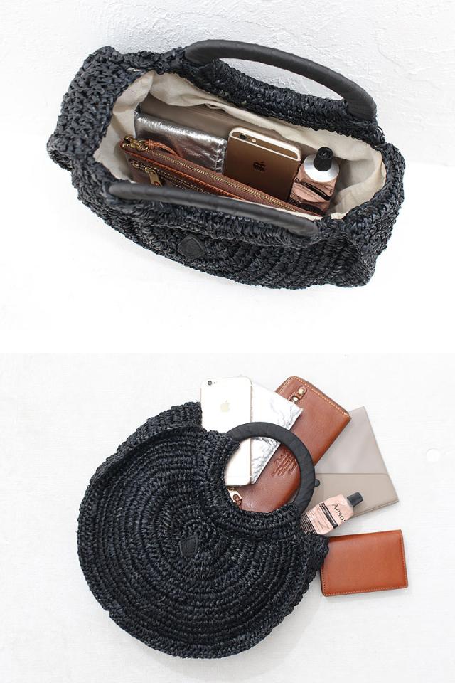 クレドラン ラウンドハンドルバスケット かごバッグ cl3523