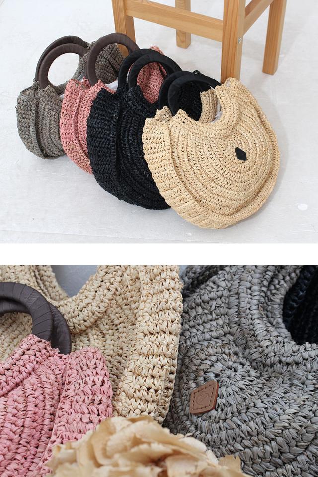 クレドラン ラウンドハンドルバスケット かごバッグ cl3523