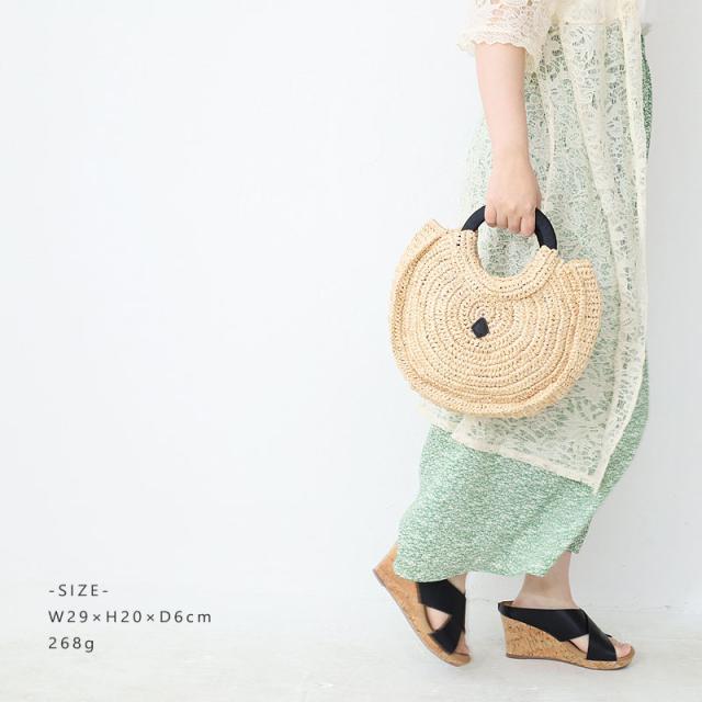 クレドラン ラウンドハンドルバスケット かごバッグ cl3523