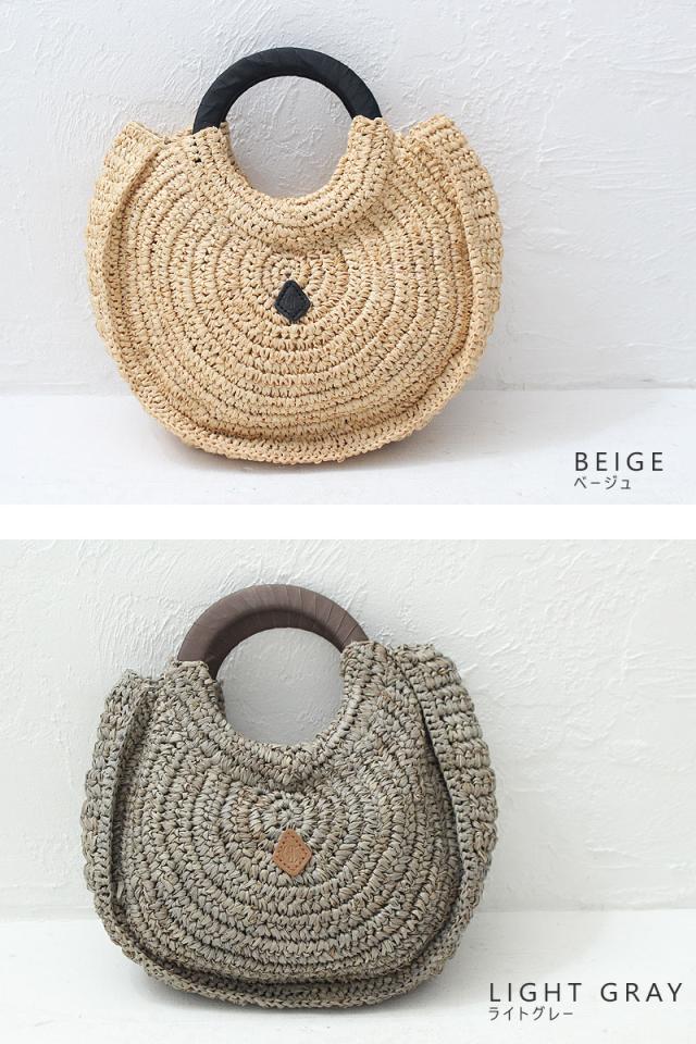 クレドラン ラウンドハンドルバスケット かごバッグ cl3523