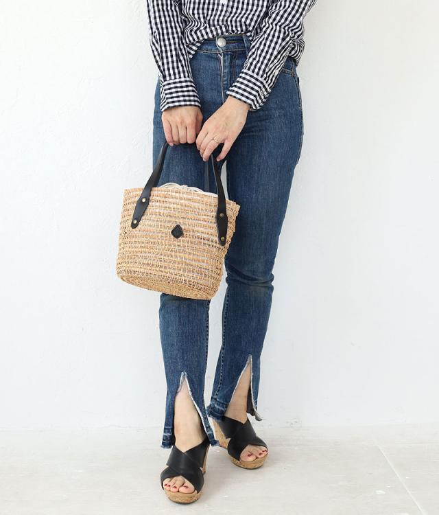 クレドラン パームファイバーバスケット かごバッグ cl3527