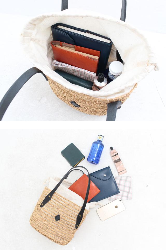 クレドラン パームファイバーバスケット かごバッグ cl3527