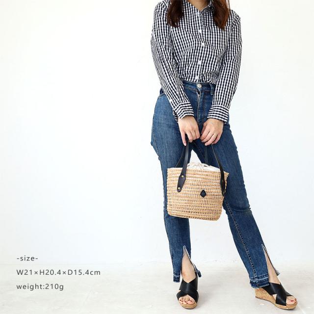 クレドラン パームファイバーバスケット かごバッグ cl3527