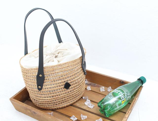 クレドラン パームファイバーバスケット かごバッグ cl3527