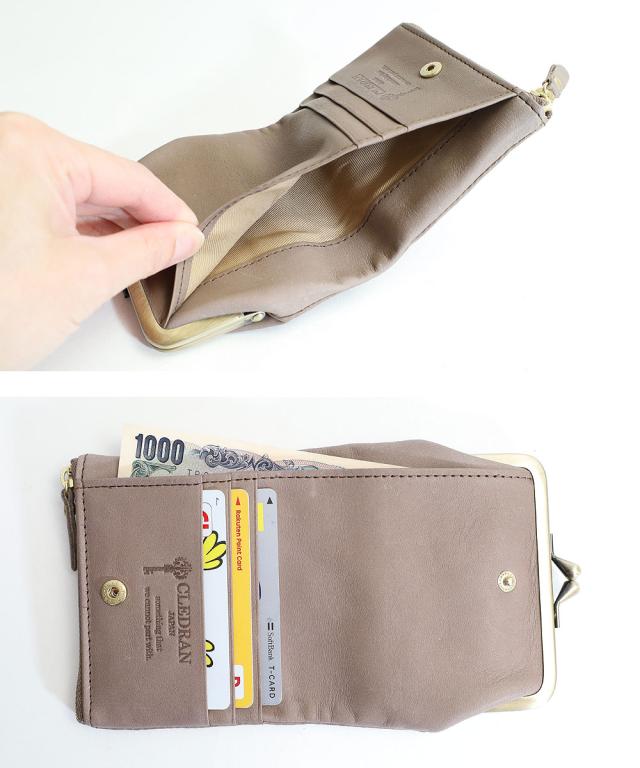 クレドラン ヴィフ がま口折財布 cl3638 ディティール画像02