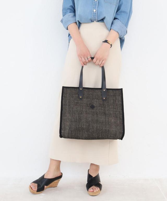 クレドラン バイカラーコットンジュートトート cl3664 サムネ