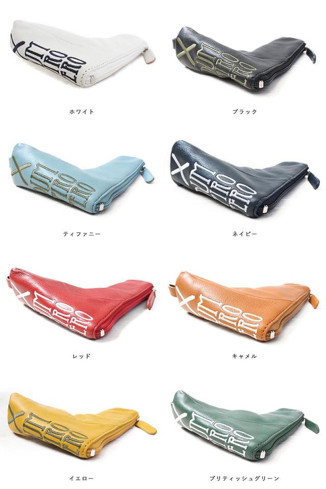 木の庄帆布 展示品 オールレザー ZIPタイプ パターカバー ネイビー 定価6，900円/YA-KHG20-HC11M-26-NVY 木の庄帆布 Cluber Base 総革 ピンタイプ パターカバー PT