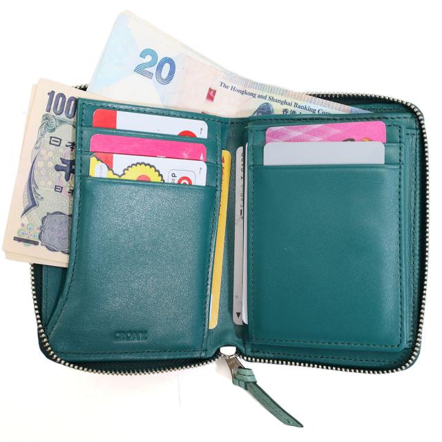 CRONY. シビラ Sibilla  お財布 ミニ財布 二つ折り ラウンドファスナー 小銭入れ お札入れ 本革 牛革 cr-00045  正規品 CRONY. シビラ Sibilla お財布 ミニ財布 二つ折り ラウンドファスナー